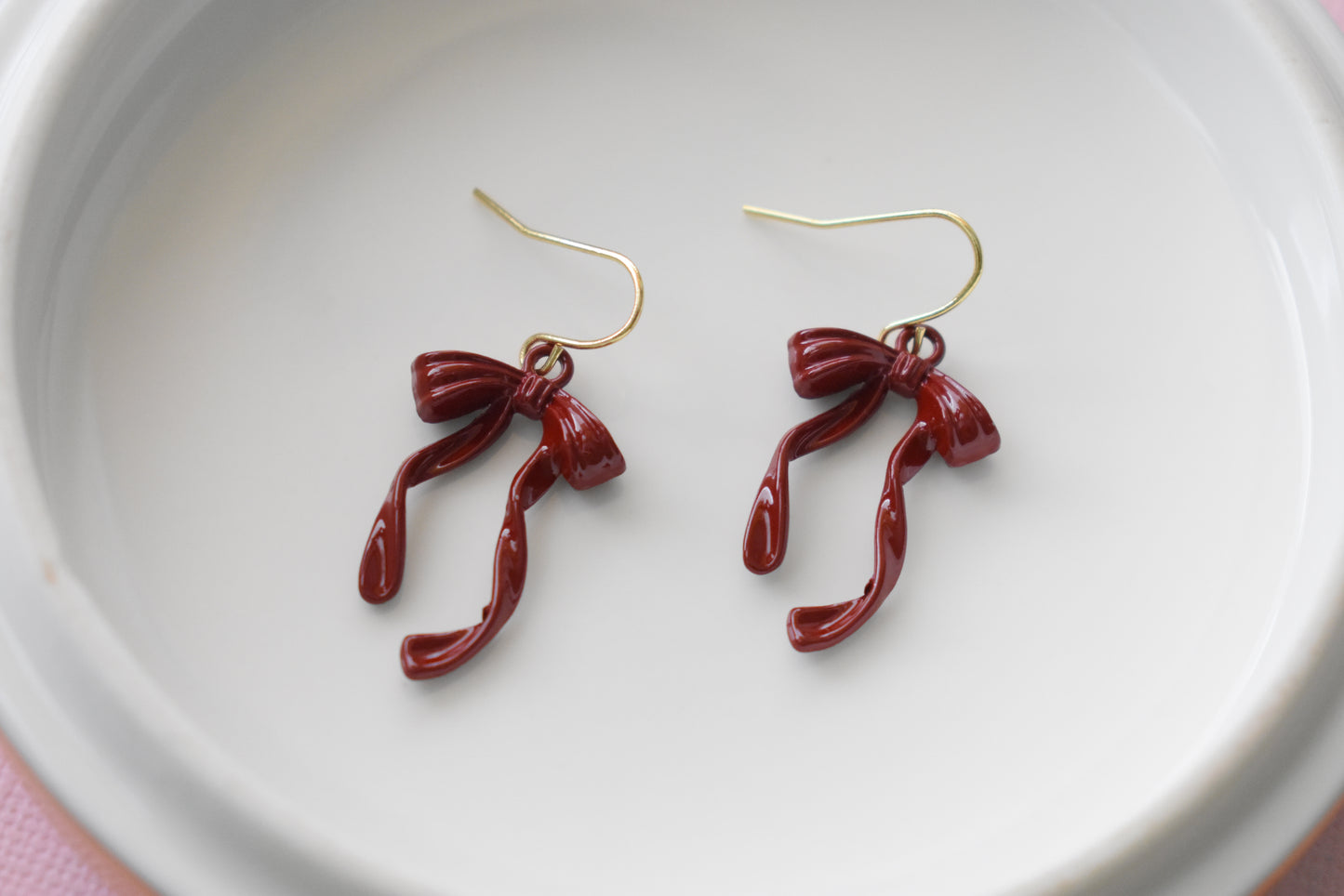Ribbon - Dangle Earrings
