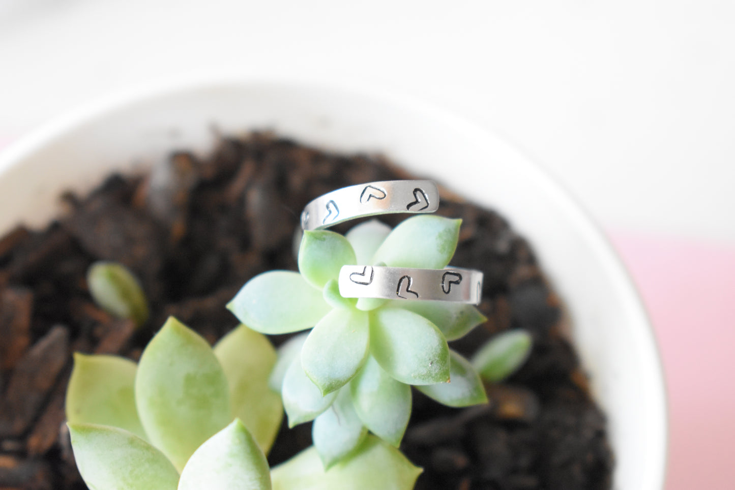 Lil Hearts 2.0 - Aluminum Wrap Ring