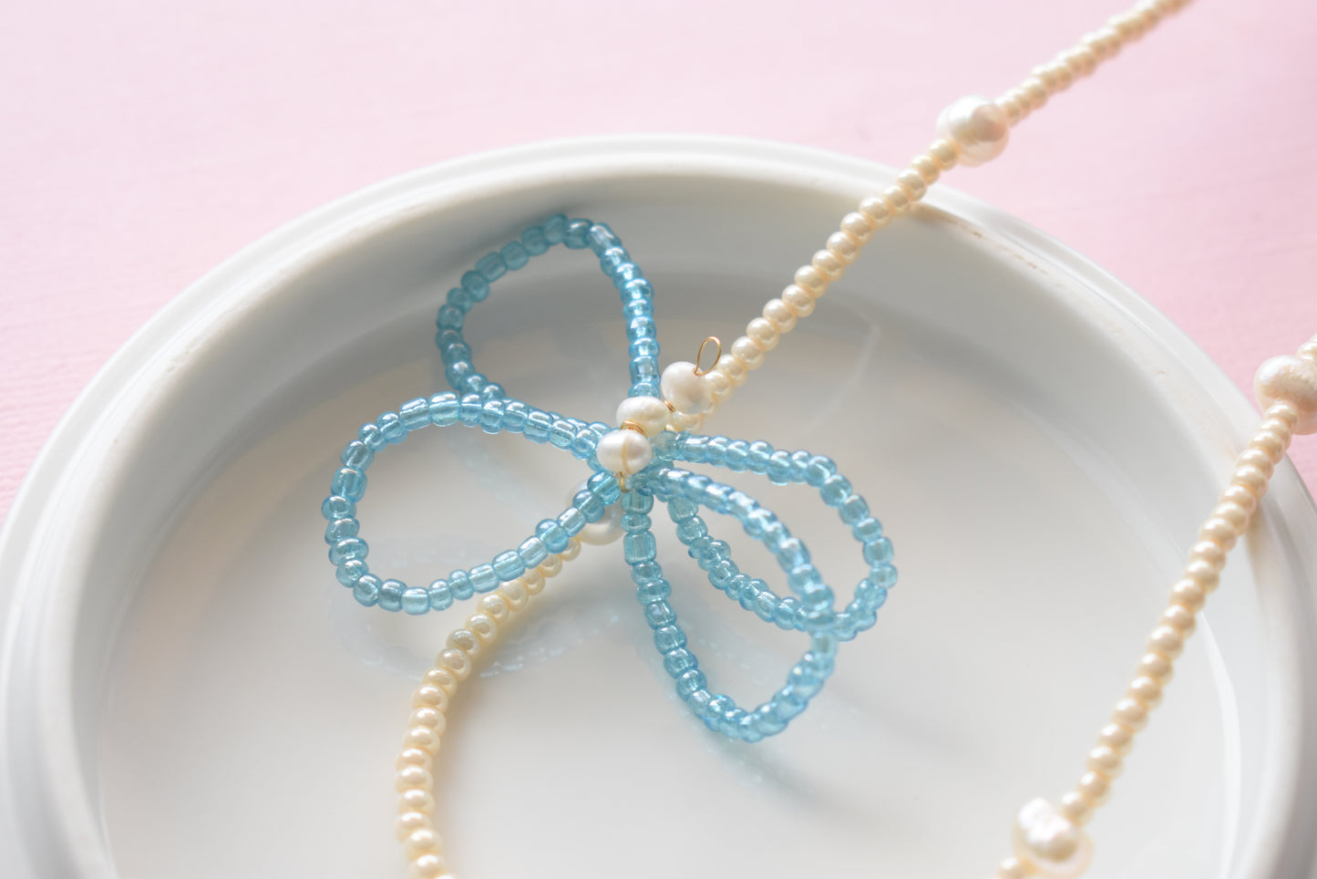 Dragonfly - Fresh Water Pearl Necklace