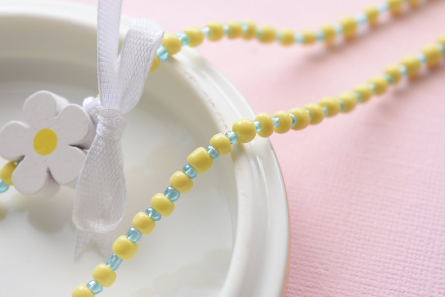 Blue Berry Picking - Beaded Necklace