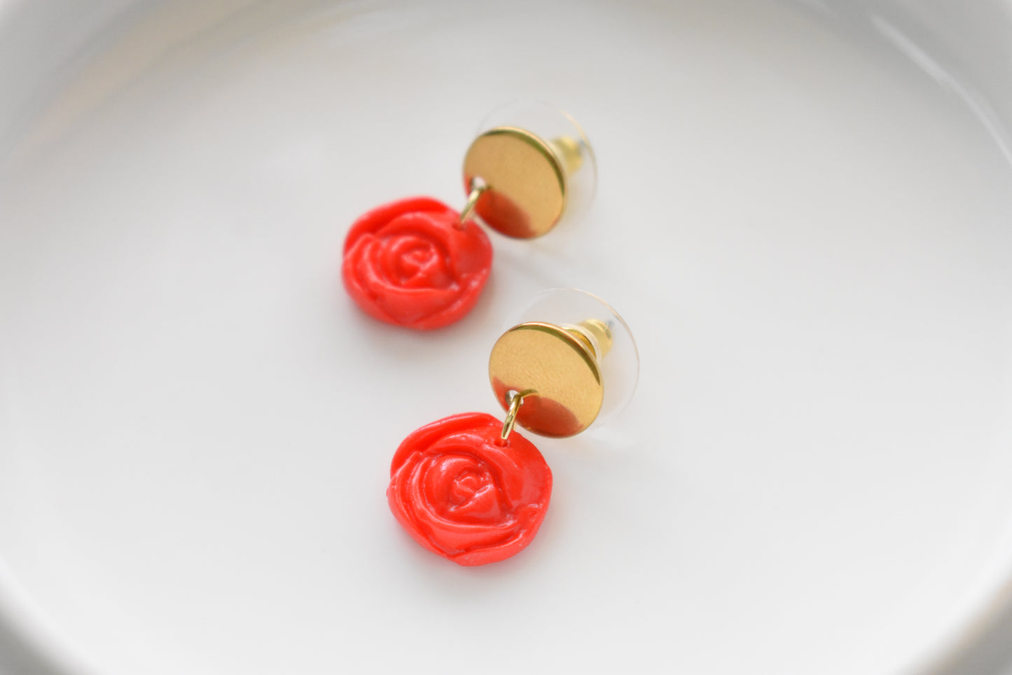 Red + Roses - Dangle/Stud Earrings