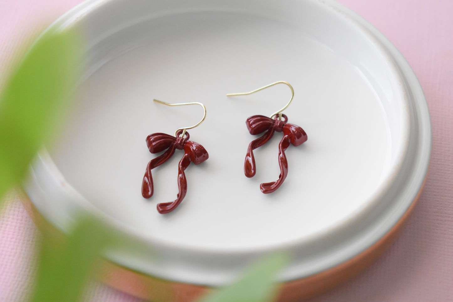 Ribbon - Dangle Earrings