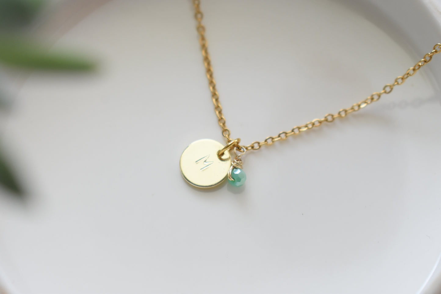 Gold Initial - Gold Plated Necklace