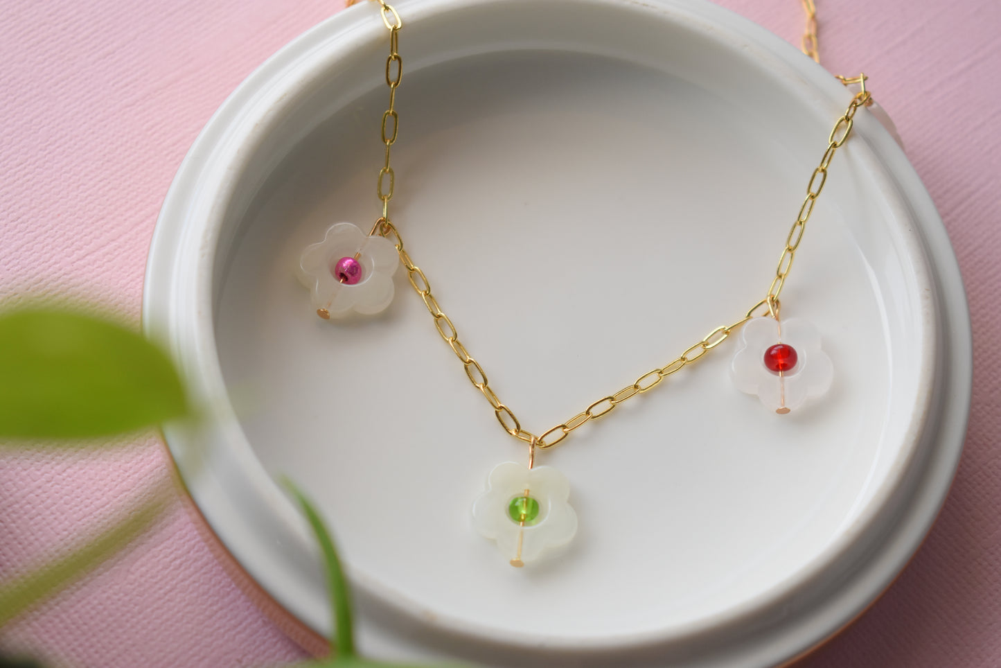 Berry Flowers - Gold Filled Necklace