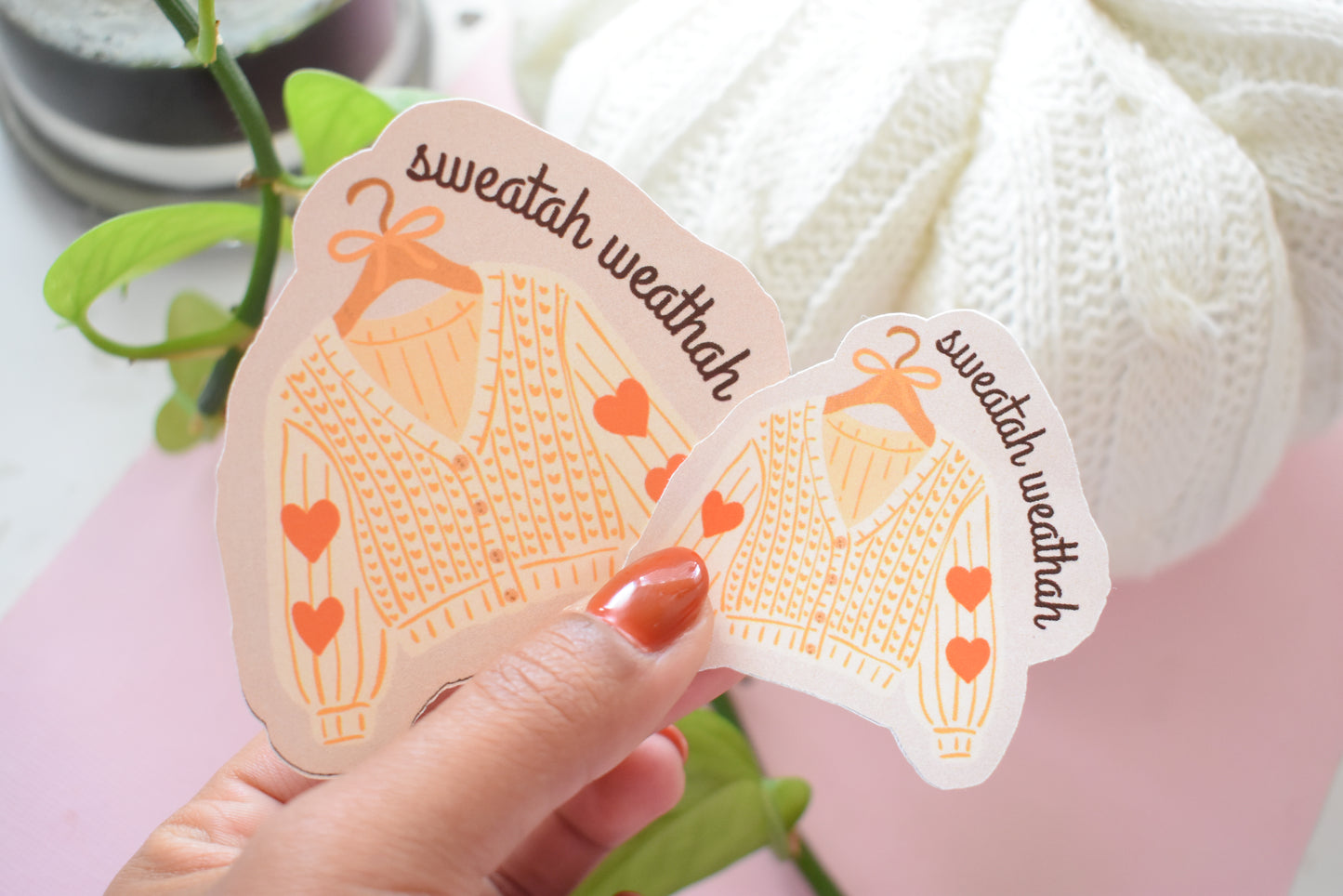 “Sweatah Weathah” - Waterproof Vinyl Sticker