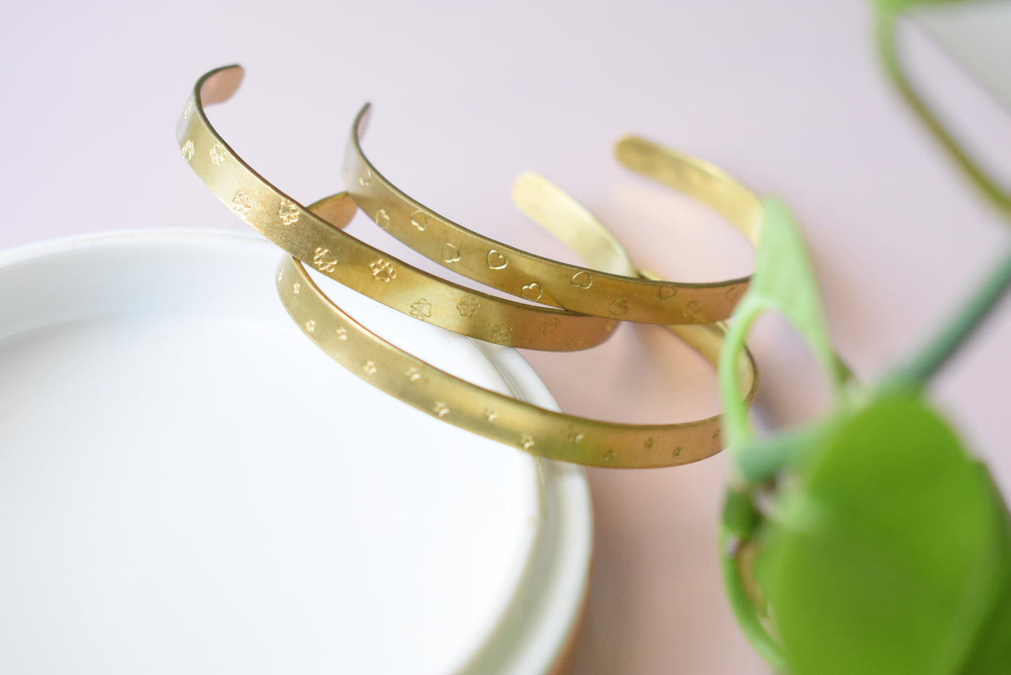 Brass Stamped Cuff
