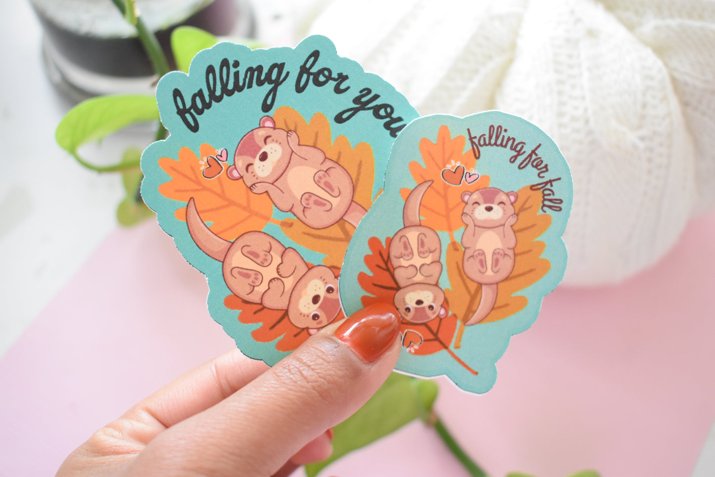 Falling for You - Waterproof Vinyl Sticker