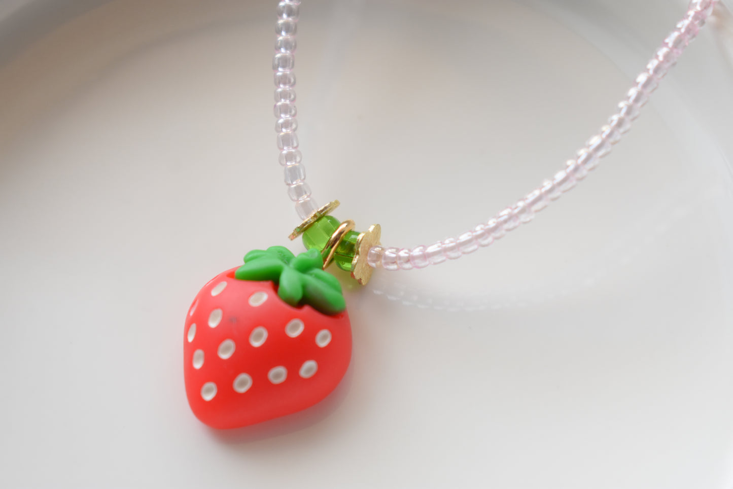 Berry Dainty - Seed Bead Necklace