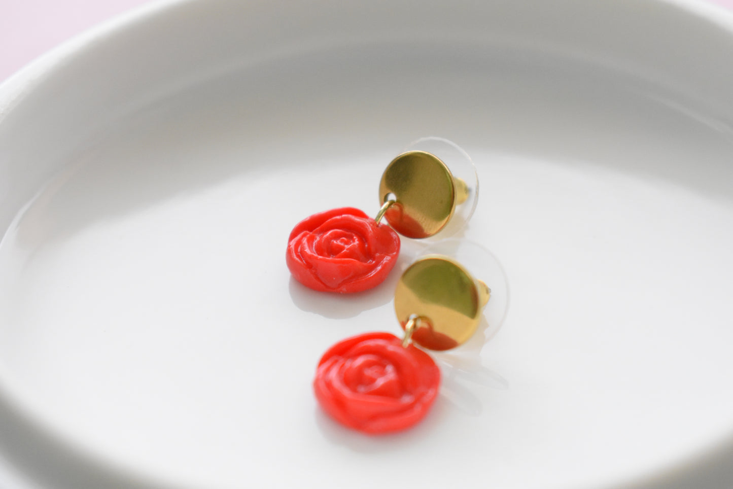 Red + Roses - Dangle/Stud Earrings
