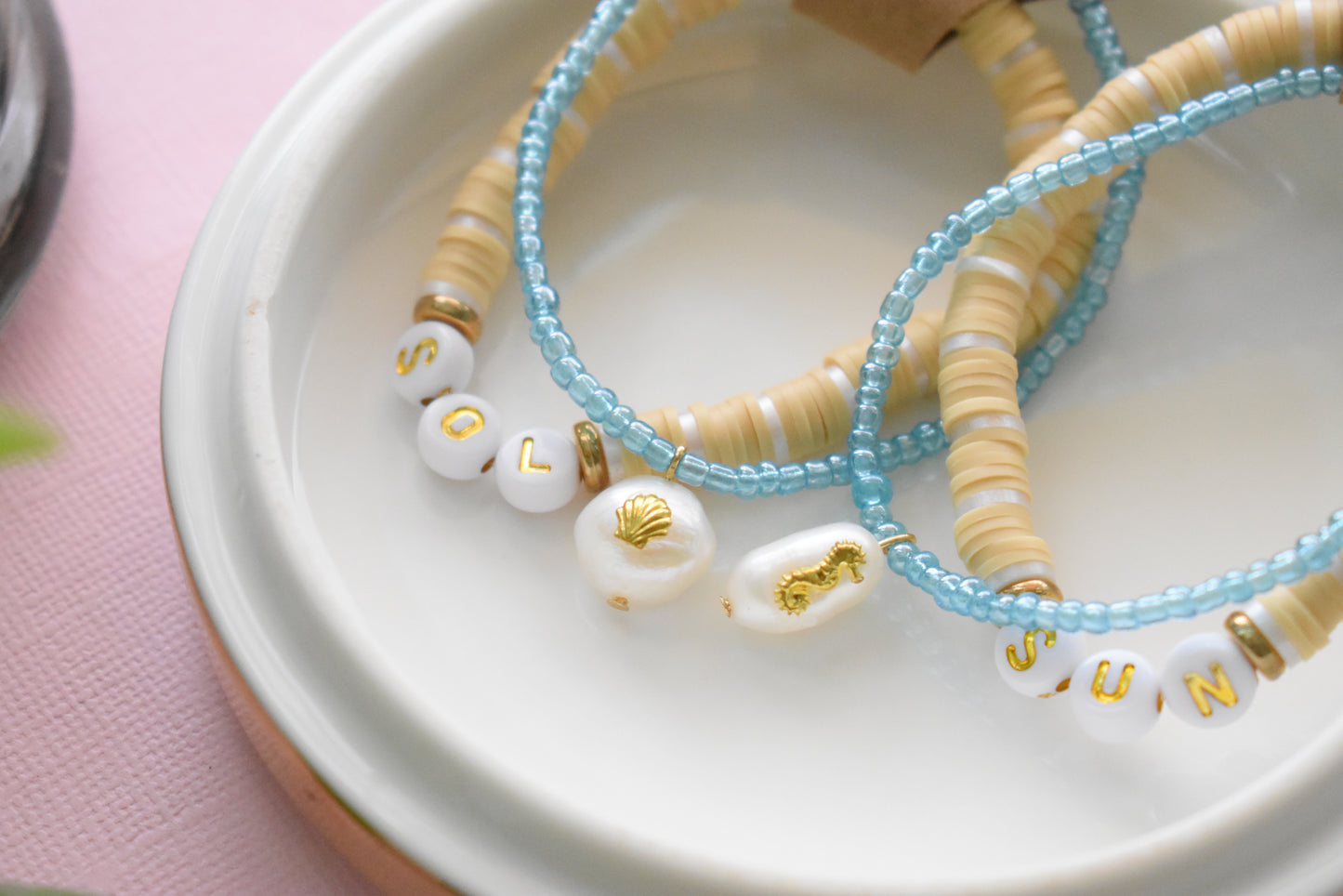Sol, Playa y Arena - Bracelet Stack