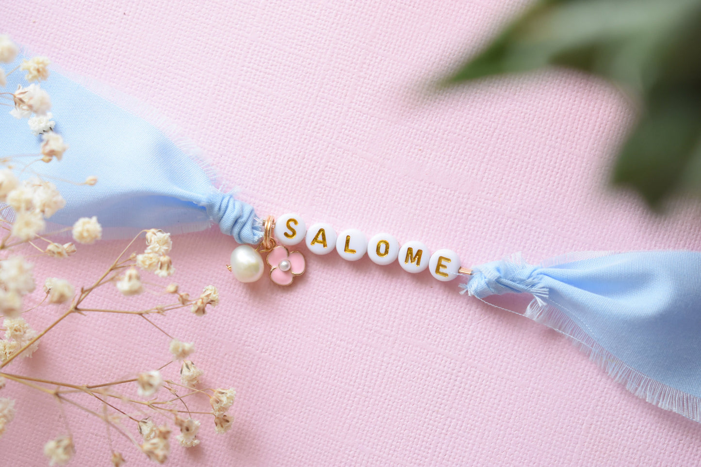 Personalized | Blue Fabric Friendship Bracelet