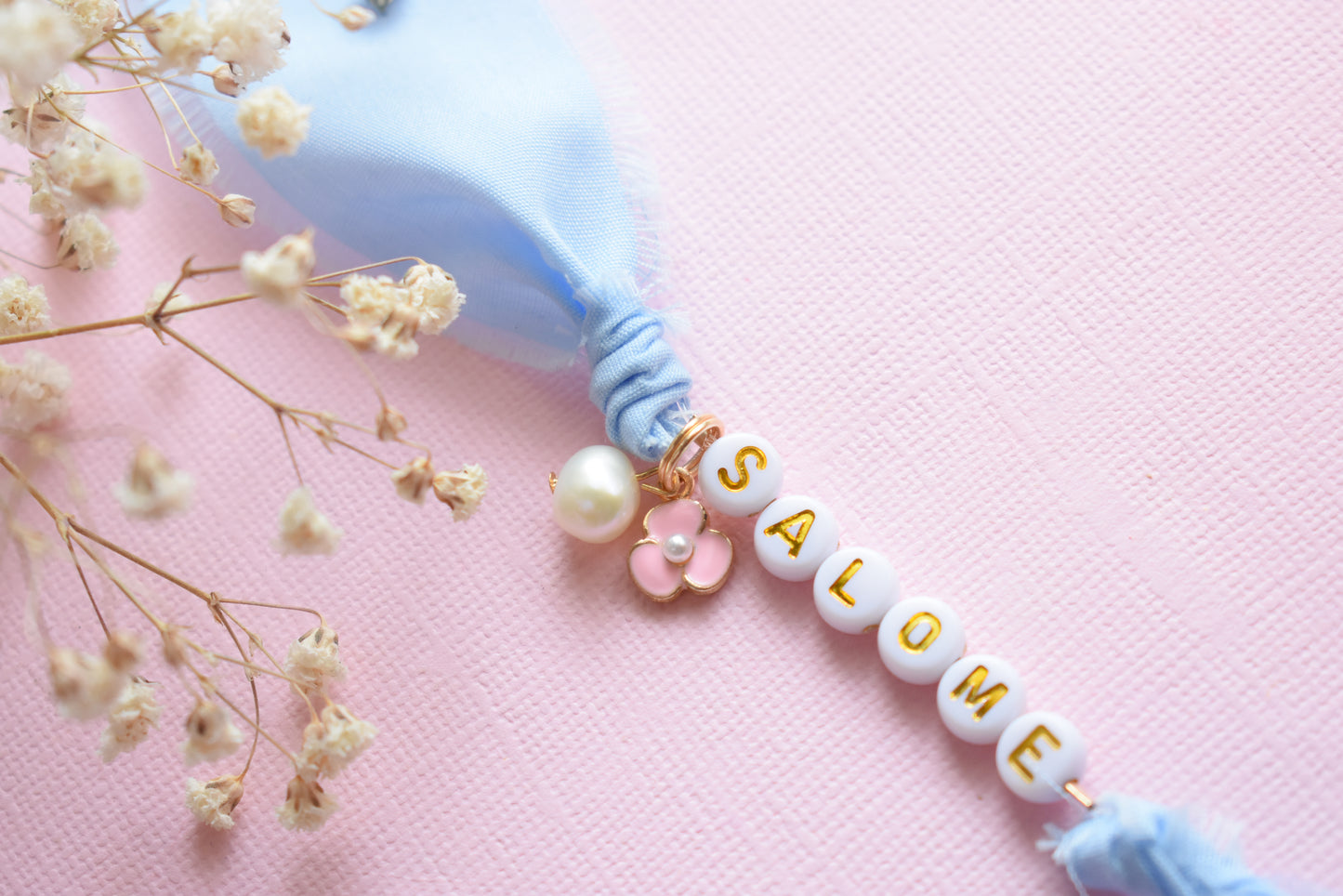 Personalized | Blue Fabric Friendship Bracelet