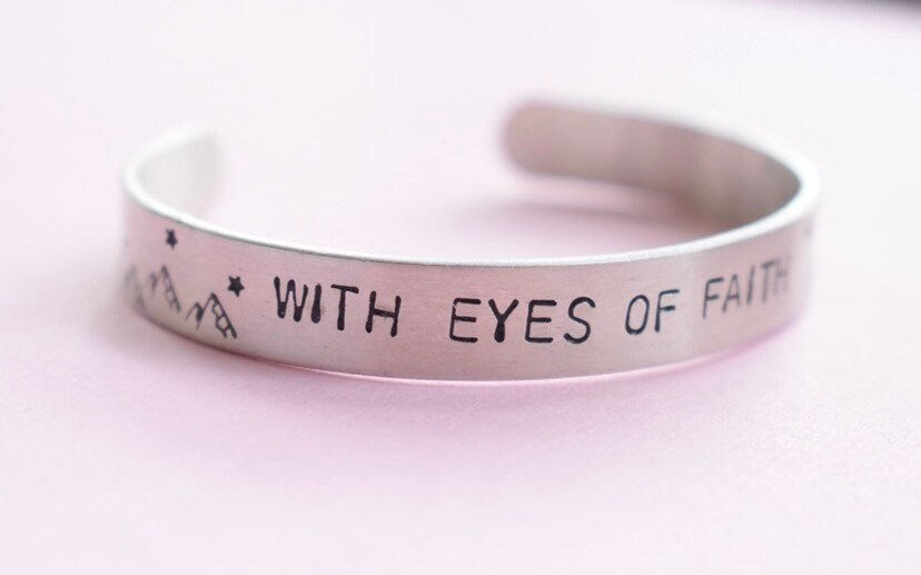 With Eyes of Faith Cuff Bracelet
