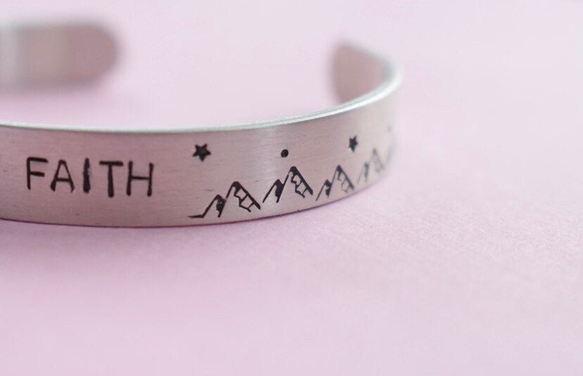 With Eyes of Faith Cuff Bracelet