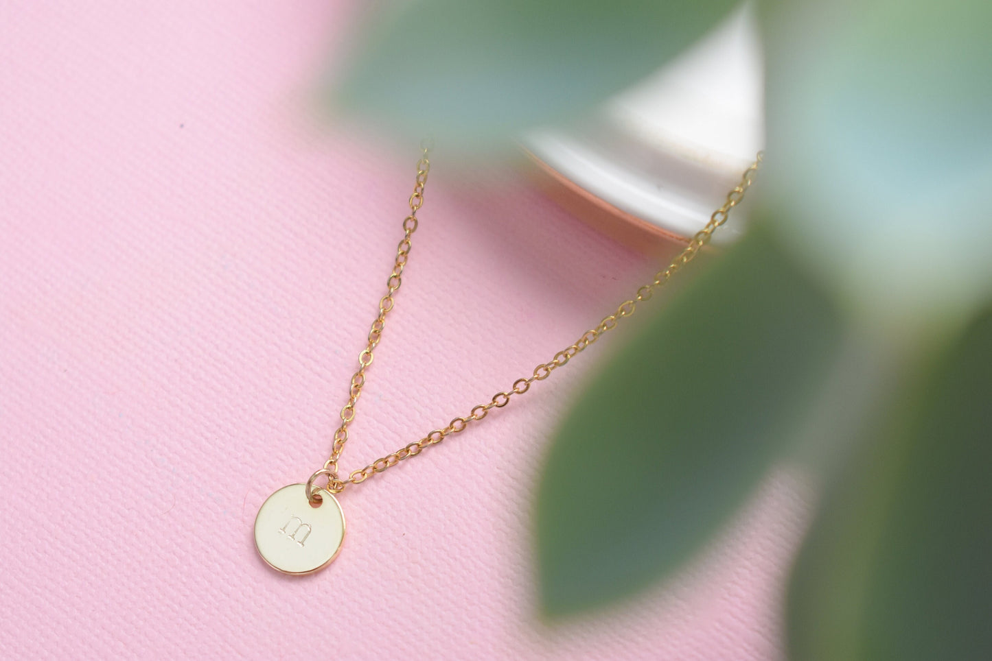 Personalized / Initial - Gold Plated Necklace