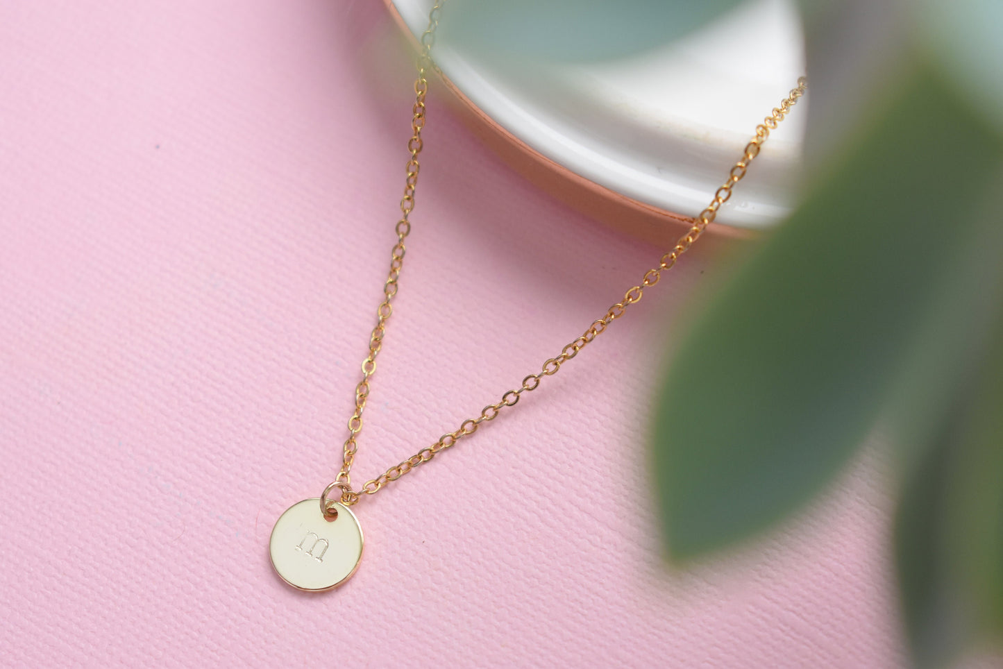 Personalized / Initial - Gold Plated Necklace