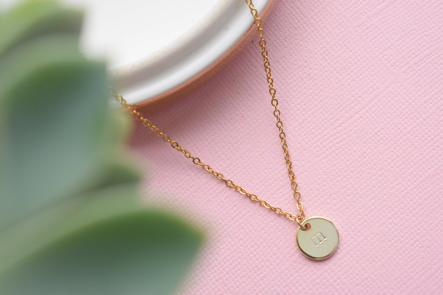 Personalized / Initial - Gold Plated Necklace