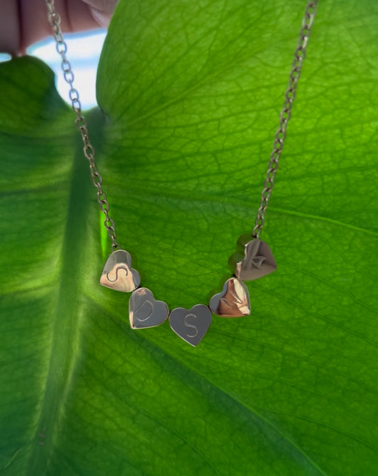 Golden Hearts - Stainless Steel Necklace