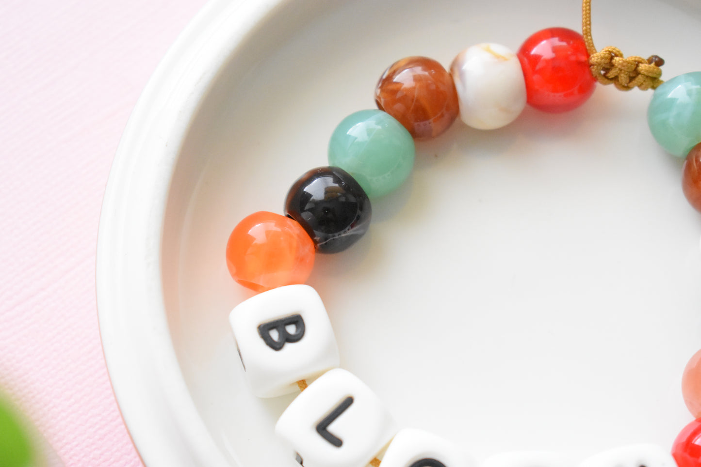 Back to School Chunky Letter Beaded Bracelet – Trendy Friendship Bracelet for Students & Teachers | Bloom