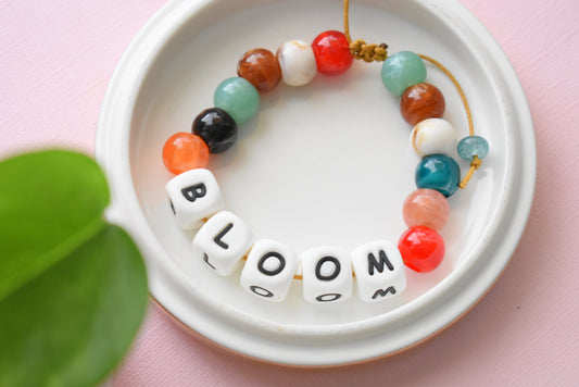 Back to School Chunky Letter Beaded Bracelet – Trendy Friendship Bracelet for Students & Teachers | Bloom