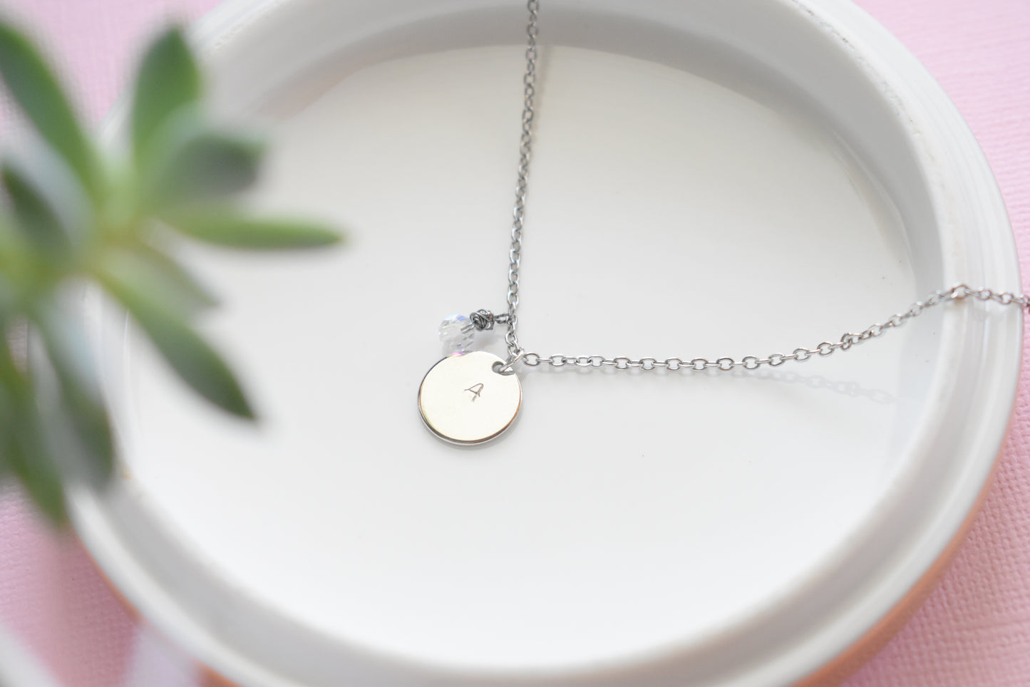 Silver Initial - Gold Plated Necklace