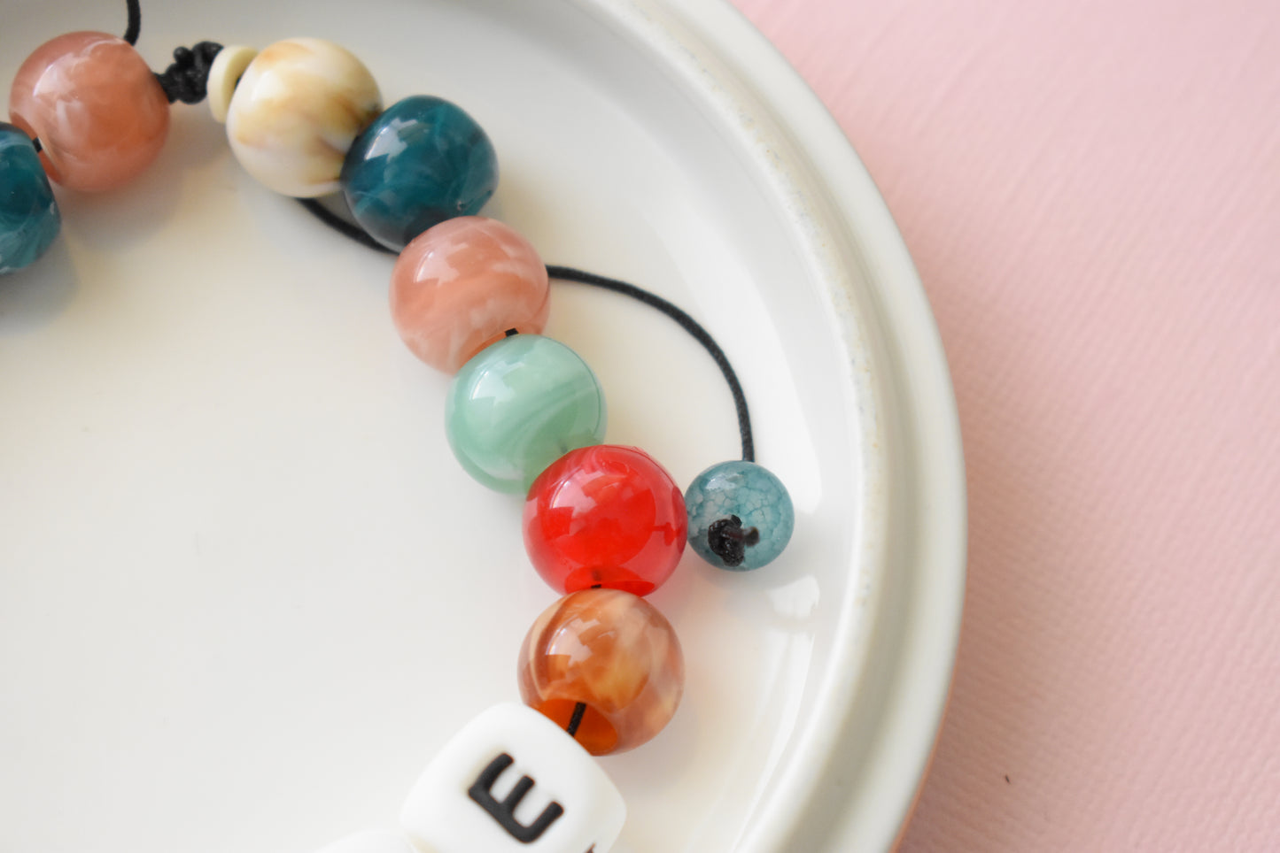 Back to School Chunky Letter Beaded Bracelet – Trendy Friendship Bracelet for Students & Teachers | Shine