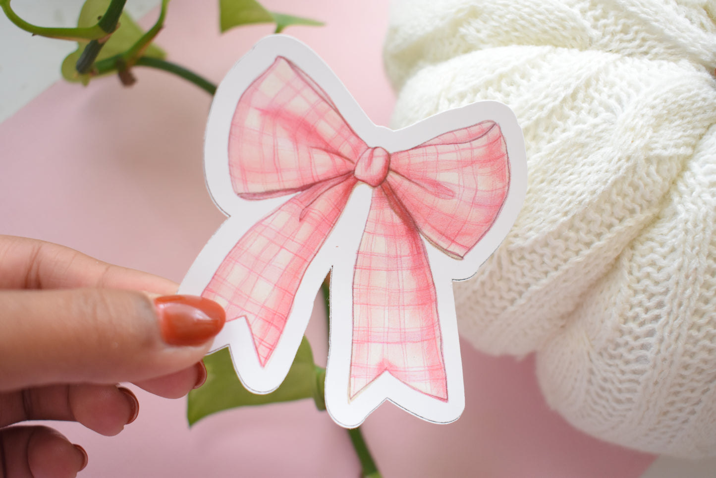 Cozy Bows - Waterproof Vinyl Sticker