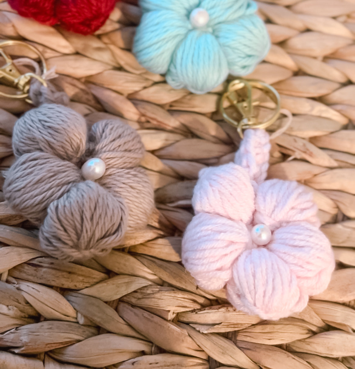 Cozy Blooms - Key Chains + Bag Charms