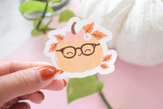 Cozy Pumpkin - Waterproof Vinyl Sticker