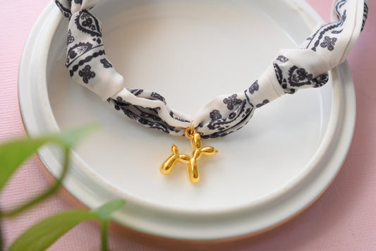 Balloon Doggie - Scarf Necklace