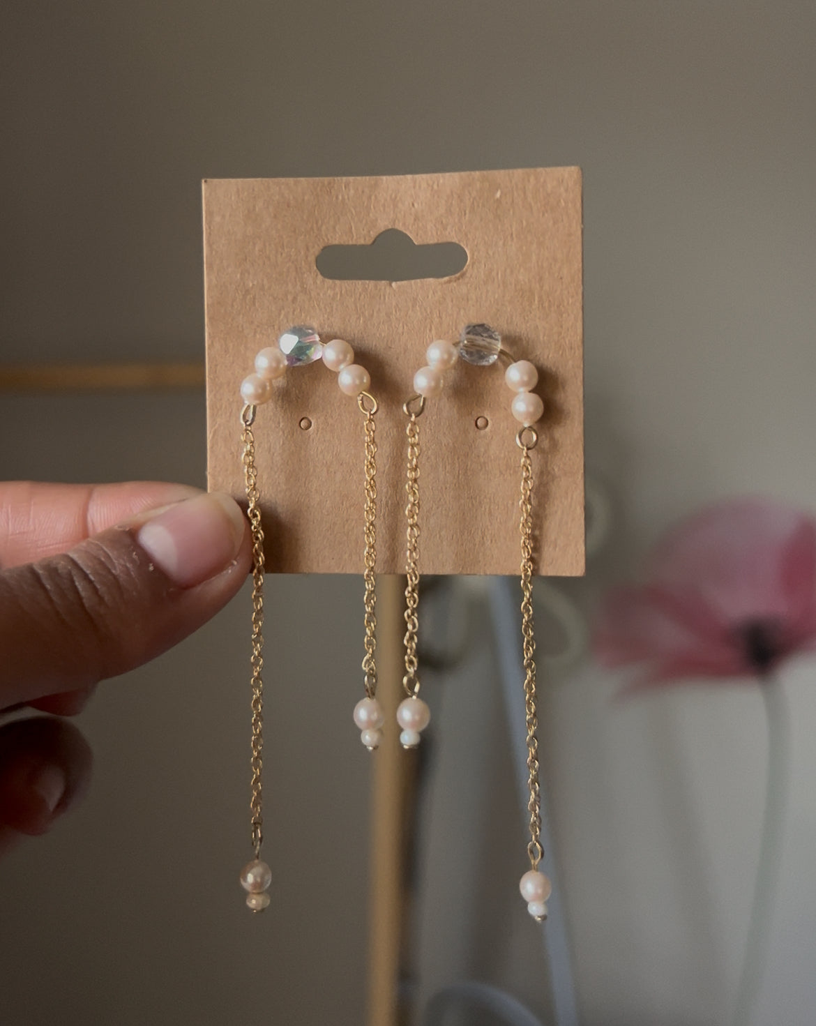 Snow Flake - Fresh Water Pearl Earrings