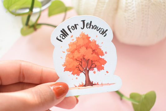 Fall for Jehovah - Waterproof Vinyl Sticker