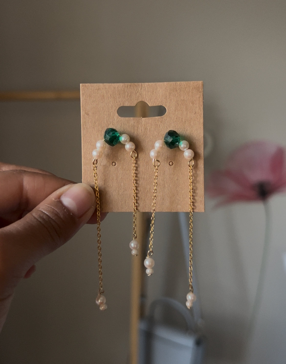 Snow Flake - Fresh Water Pearl Earrings