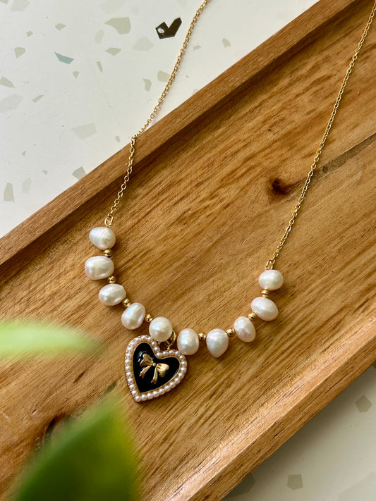 Golden Tide - Gold Plated and Fresh Water Pearl Necklace