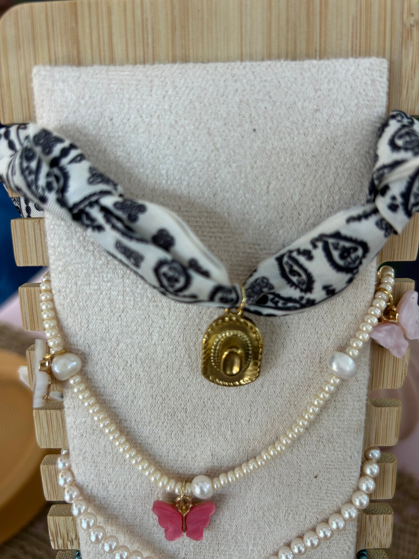 Cow Girl - Scarf Necklace
