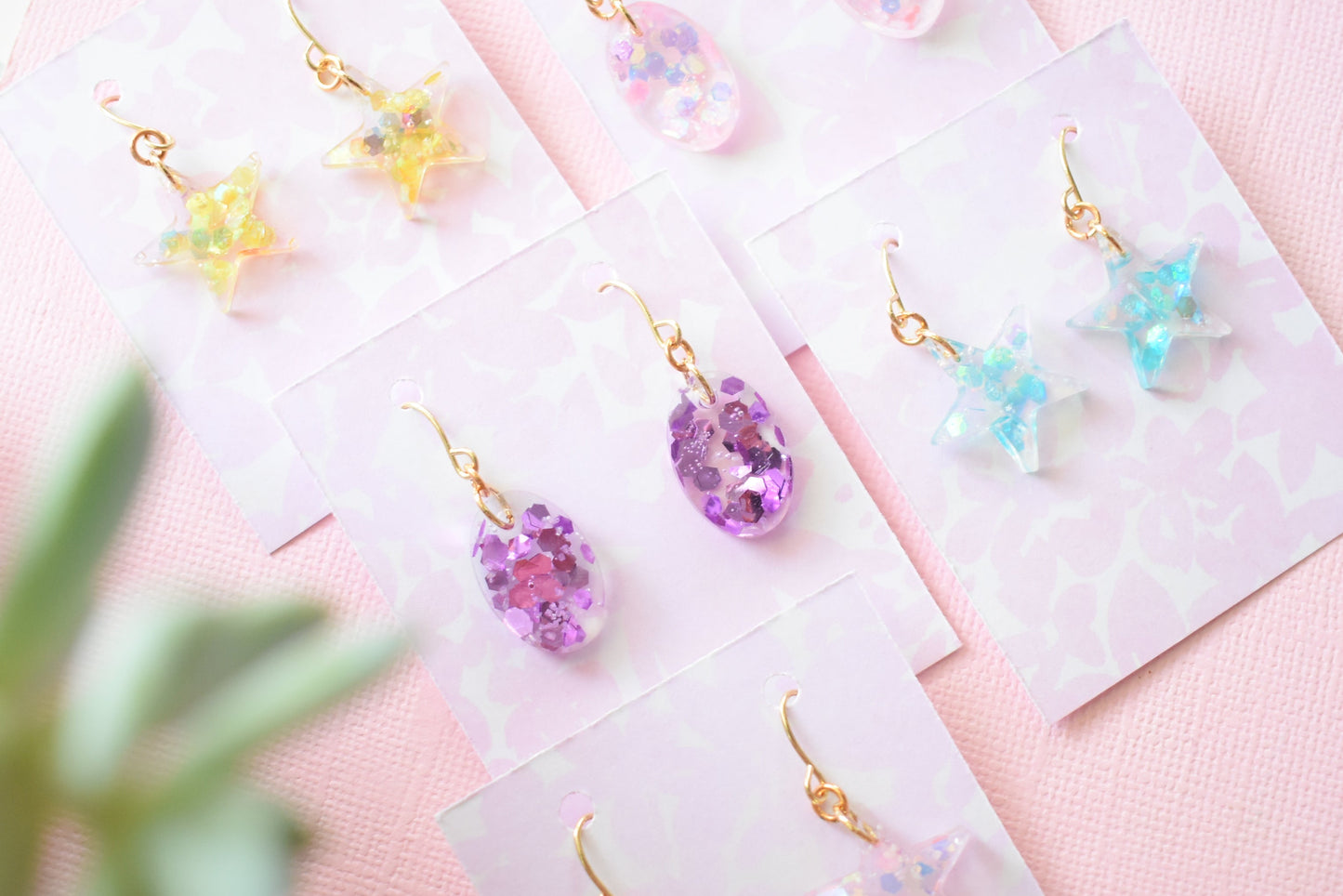 Glitter Bombs - Dangle Earrings