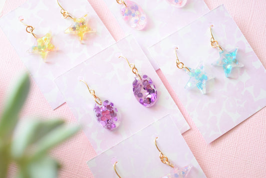 Glitter Bombs - Dangle Earrings