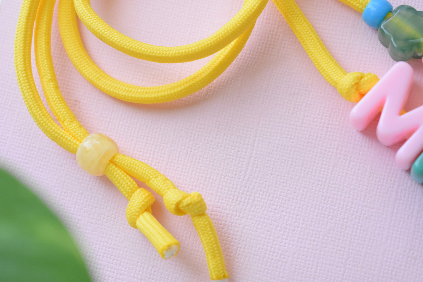 Chunky Letter Bead Paracord Lanyard | Teacher & School ID Badge Holder | Mrs
