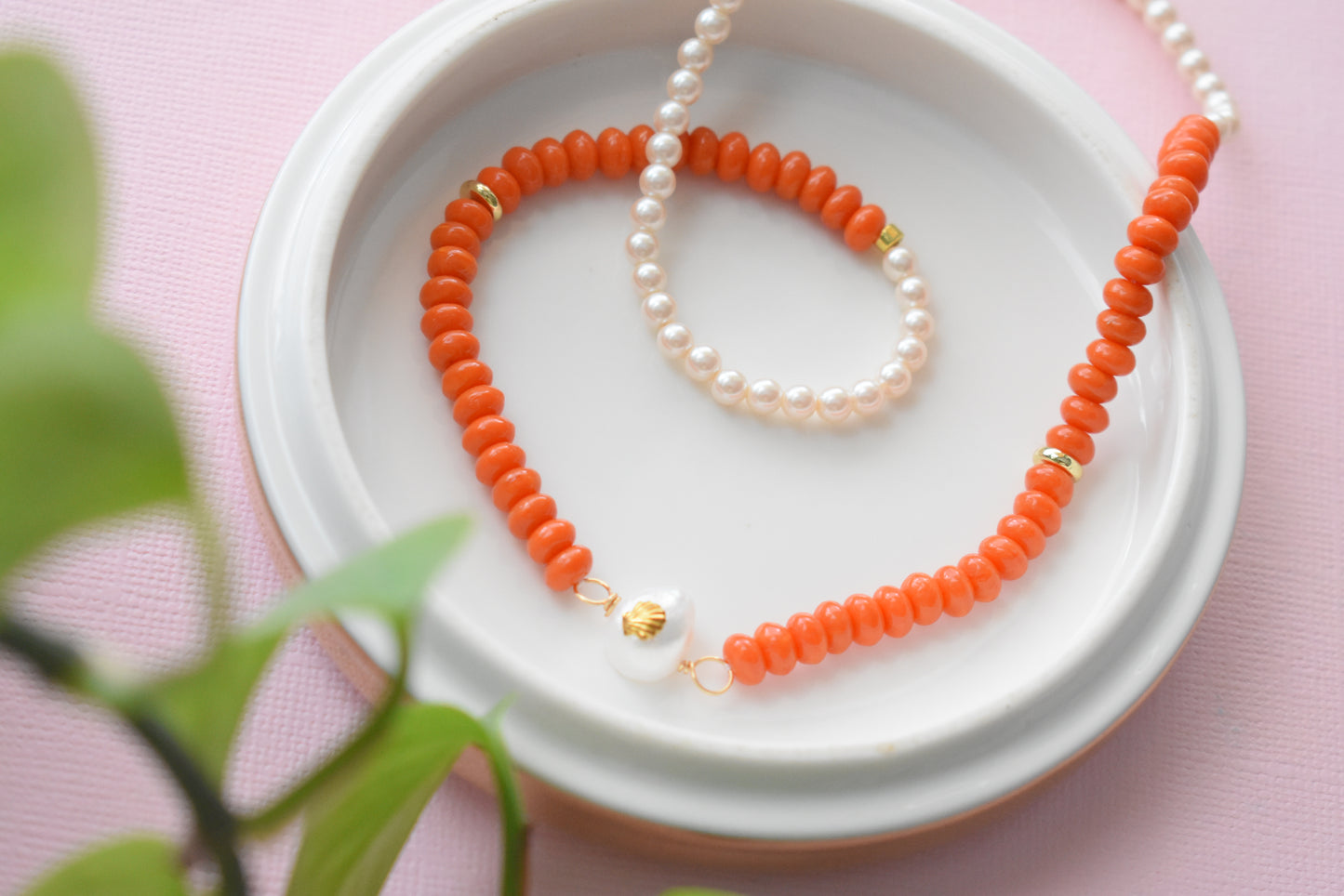 Honey drop - Pearl Necklace