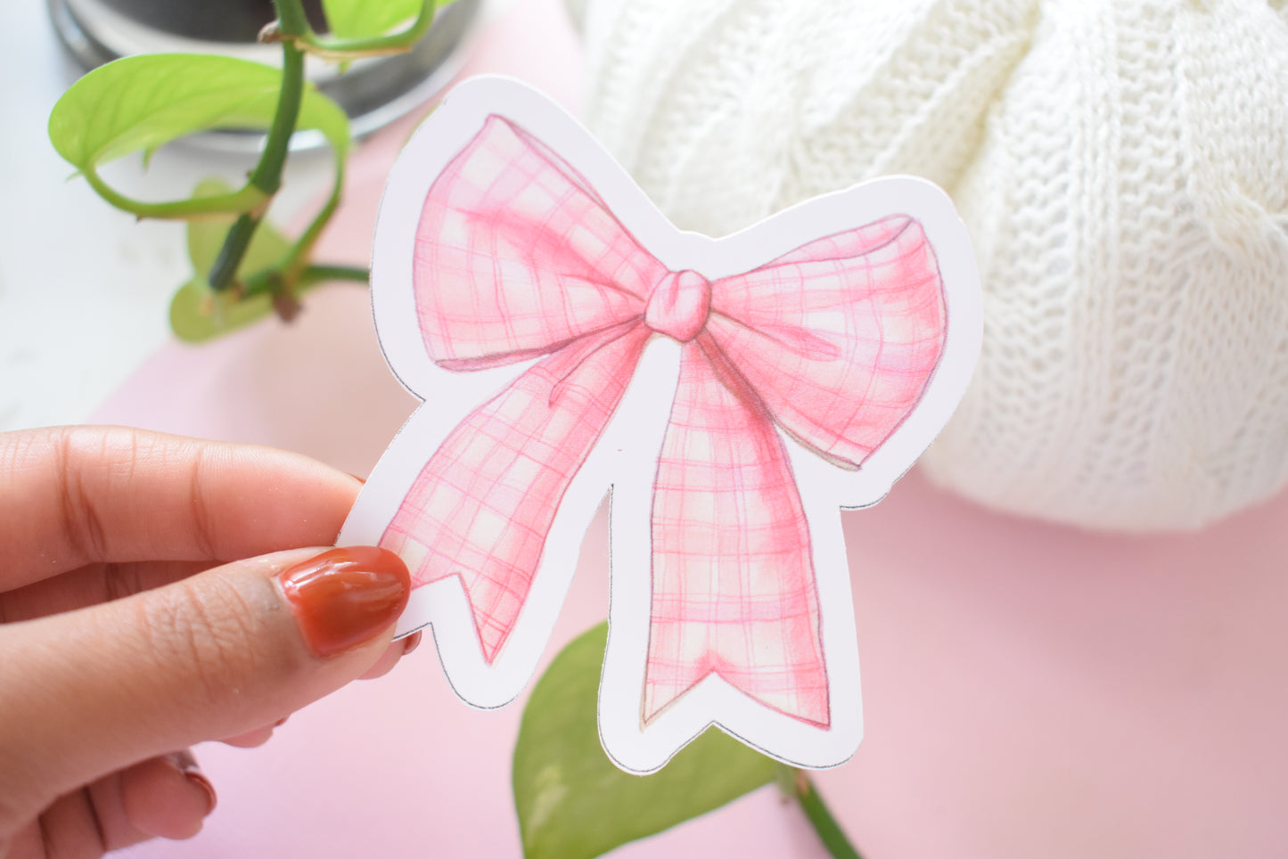 Cozy Bows - Waterproof Vinyl Sticker