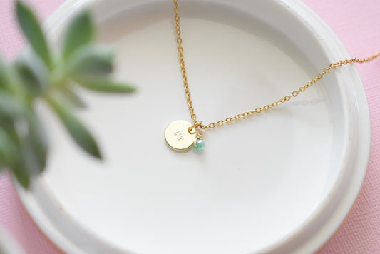 Gold Initial - Gold Plated Necklace