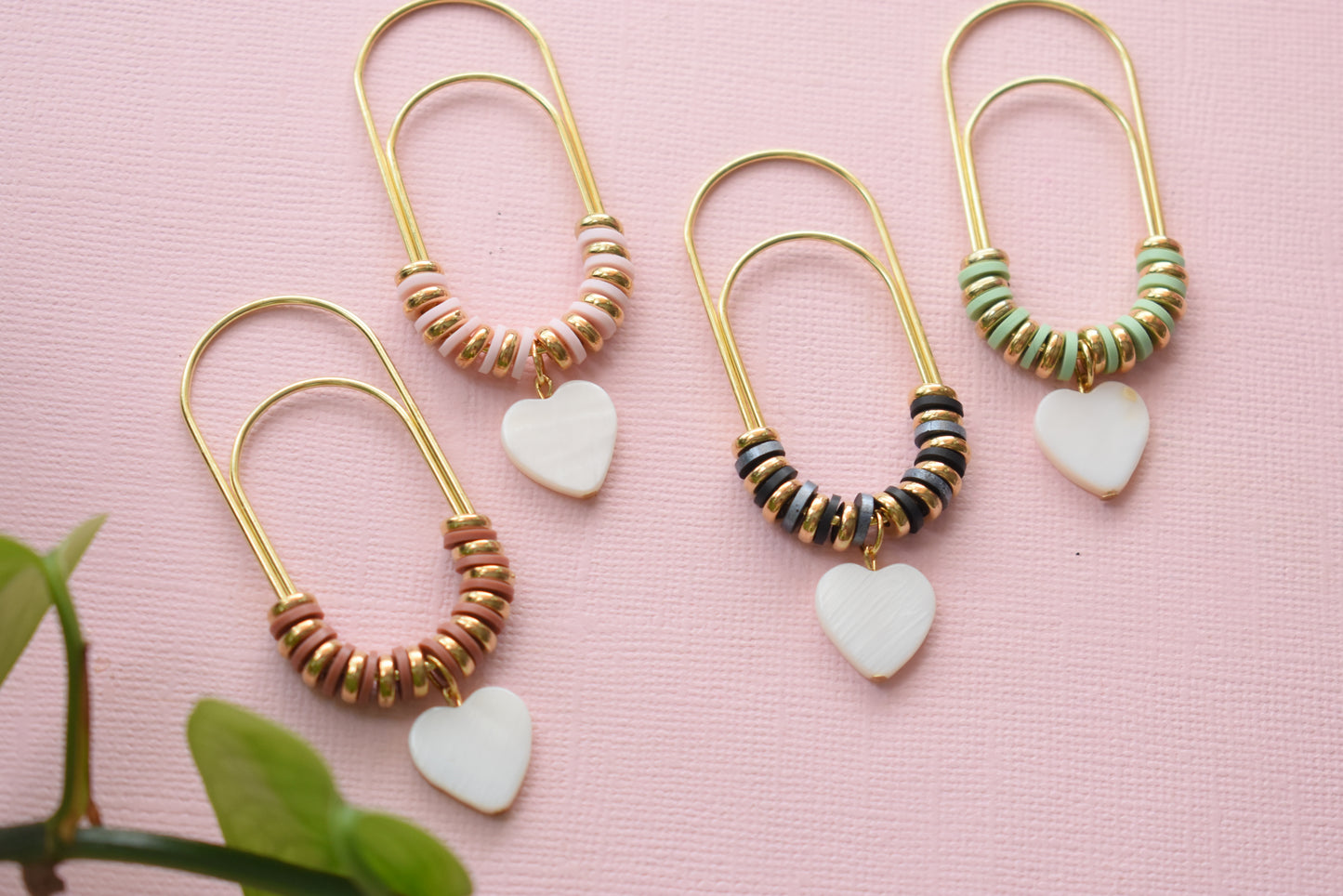 Mother of Pearl - Paper Clip Book Mark