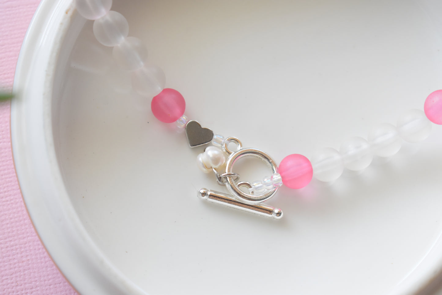 Pink Lemonade - Beaded Necklace