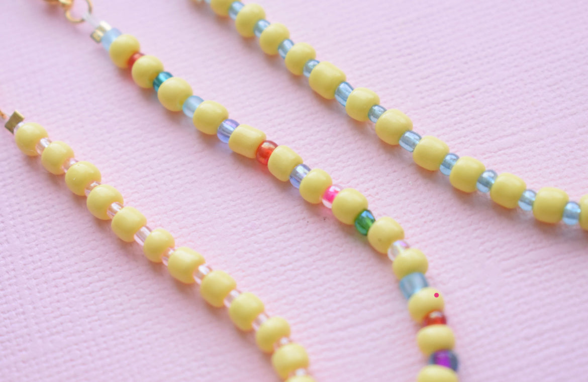 Sea Beaded - Bead and Freshwater Pearl Necklace | Beach Jewelry | Colorful Beaded Necklace