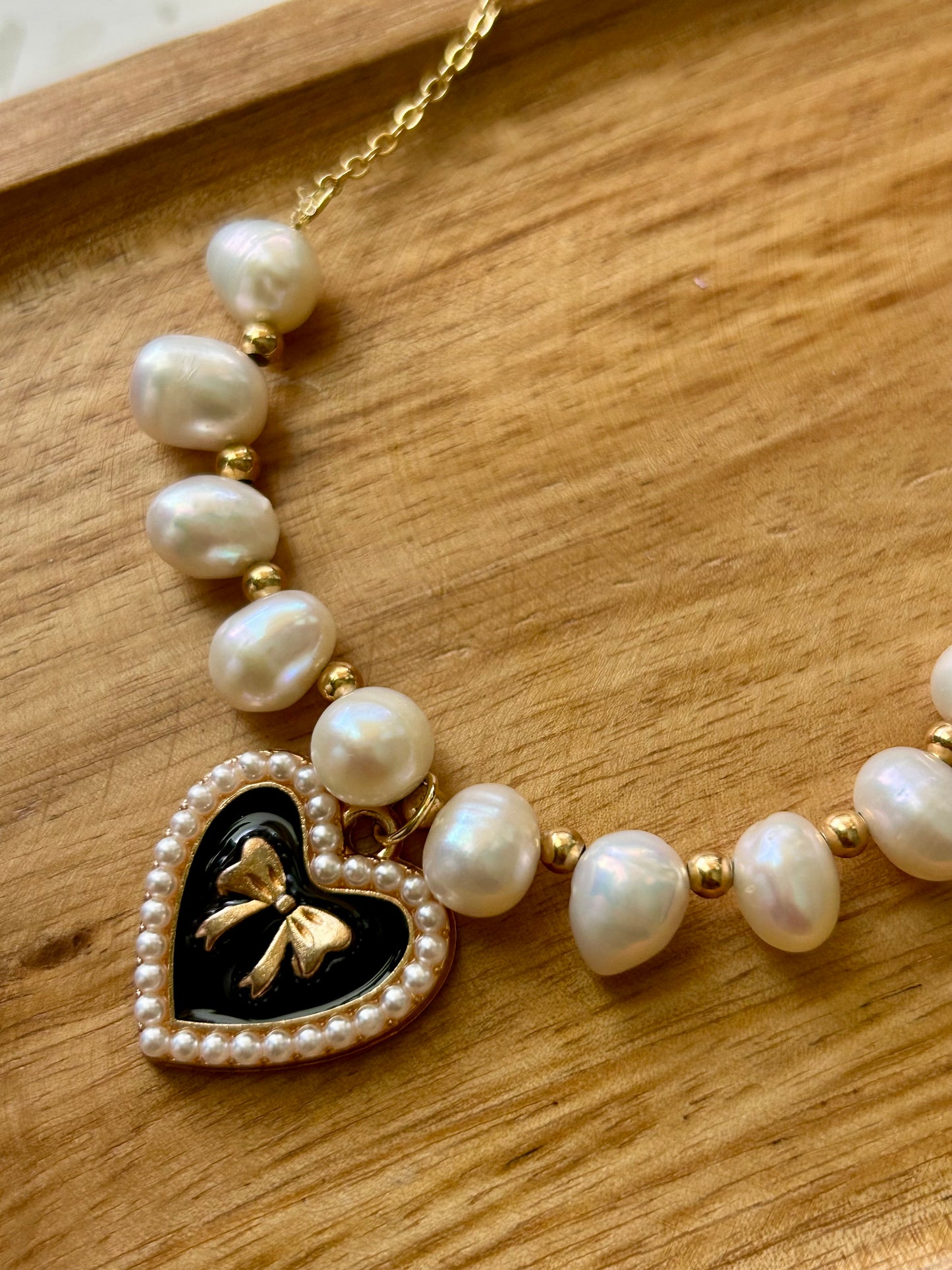 Golden Tide - Gold Plated and Fresh Water Pearl Necklace