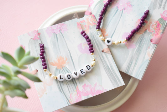 Purple - Friendship Necklace
