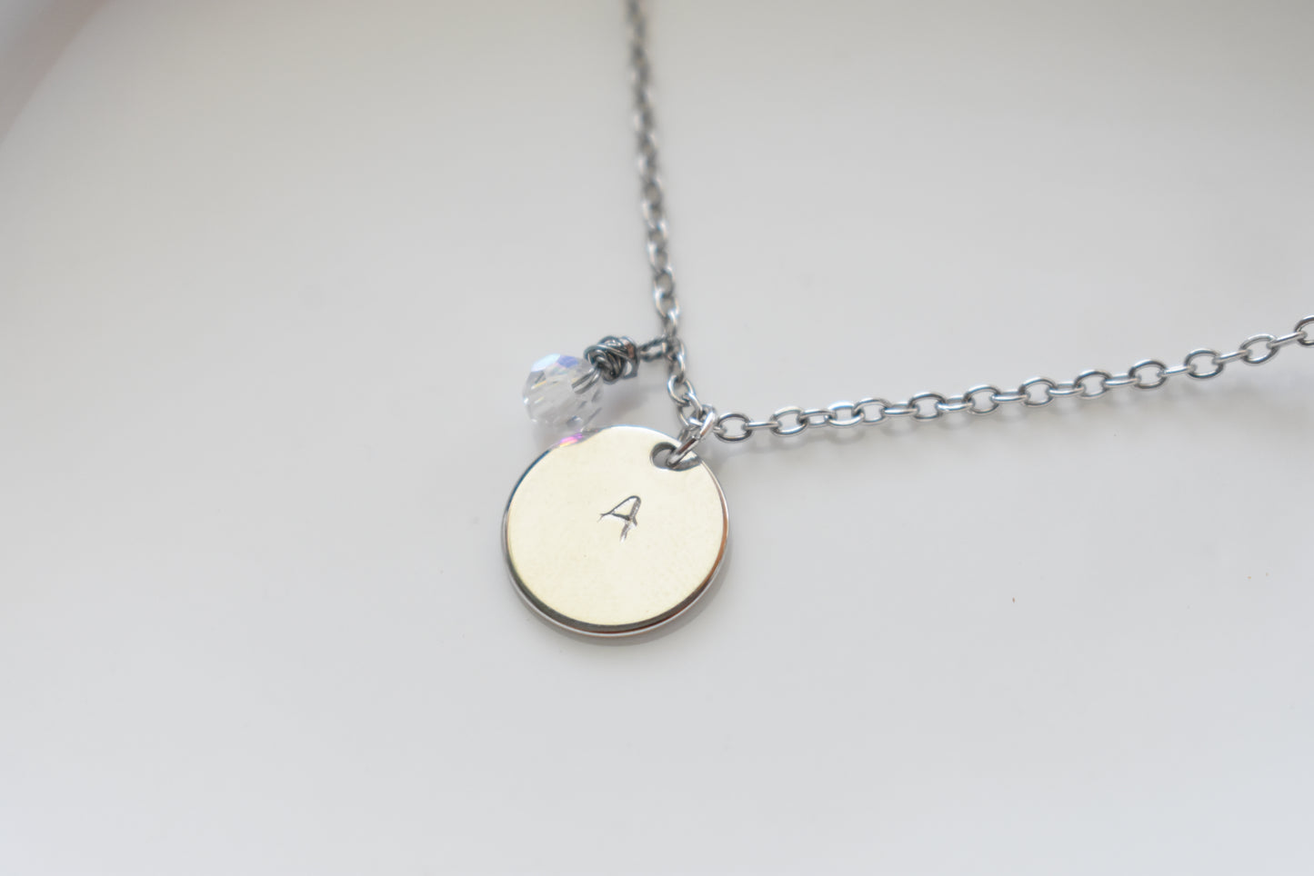 Silver Initial - Gold Plated Necklace