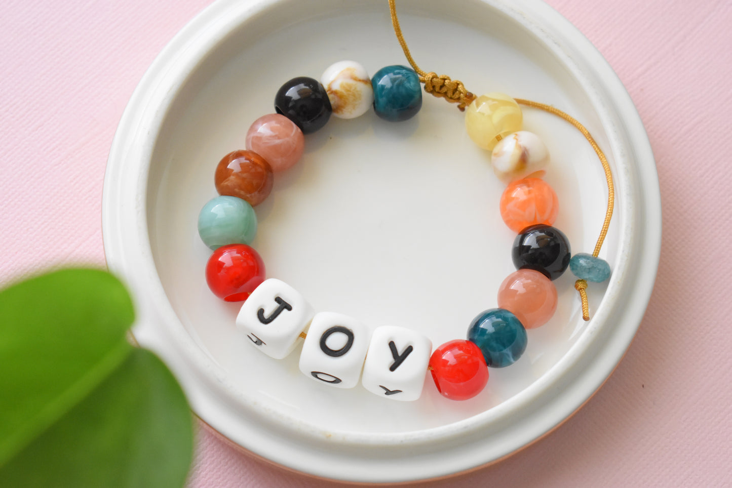 Back to School Chunky Letter Beaded Bracelet – Trendy Friendship Bracelet for Students & Teachers | Joy