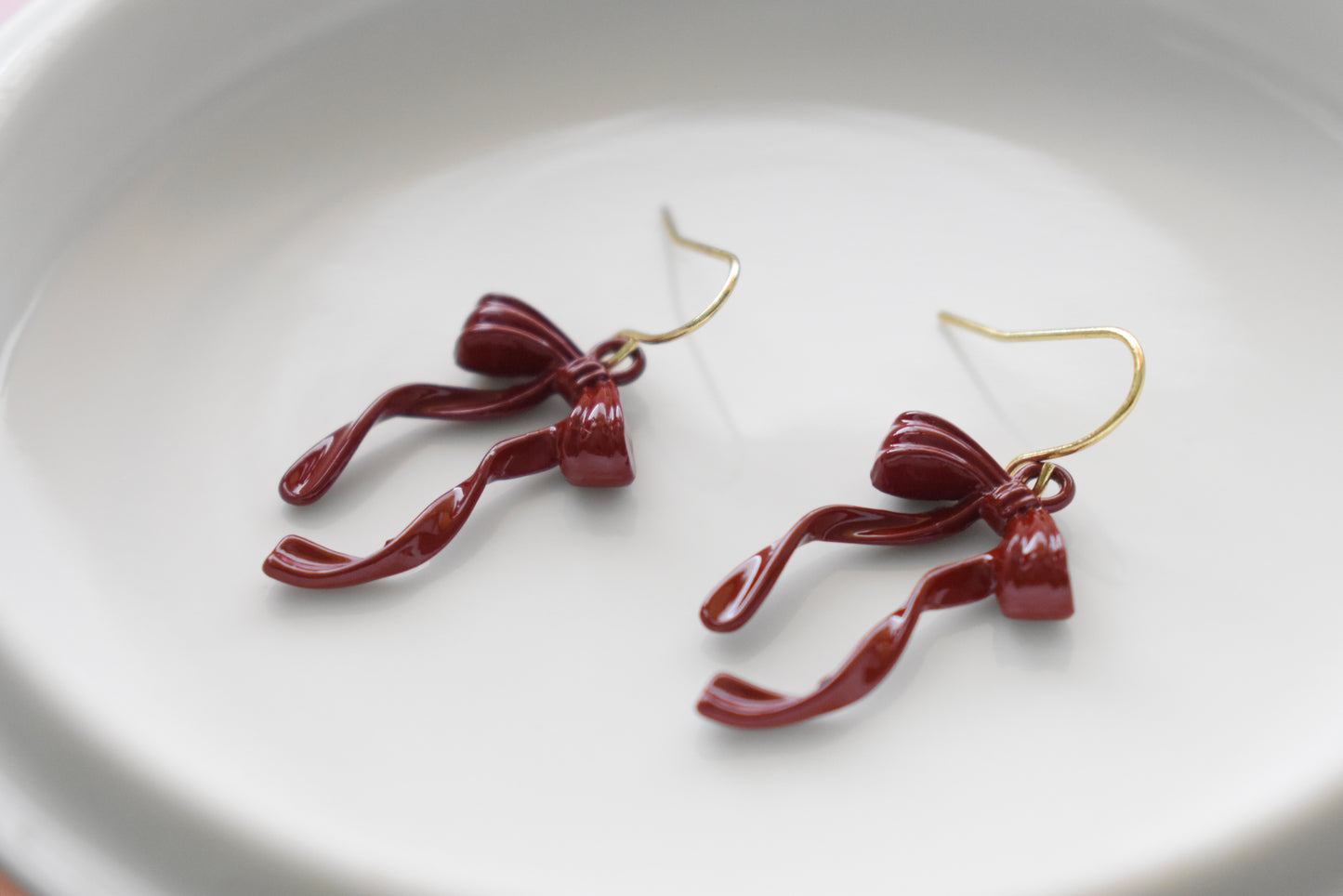 Ribbon - Dangle Earrings