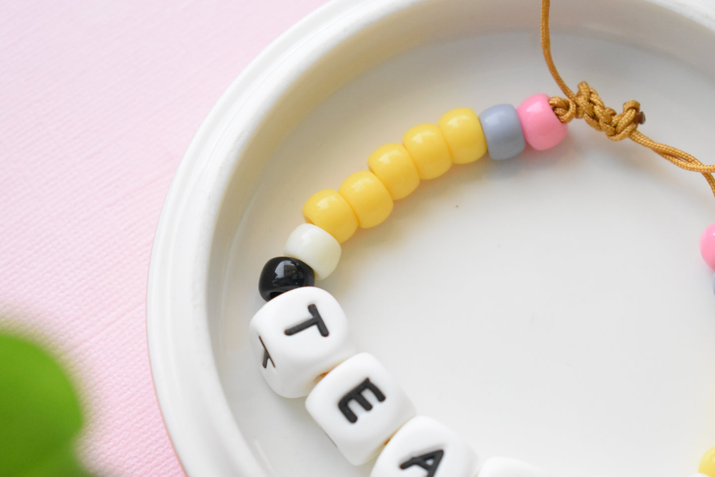 Back to School Chunky Letter Beaded Bracelet – Trendy Friendship Bracelet for Students & Teachers | Teach
